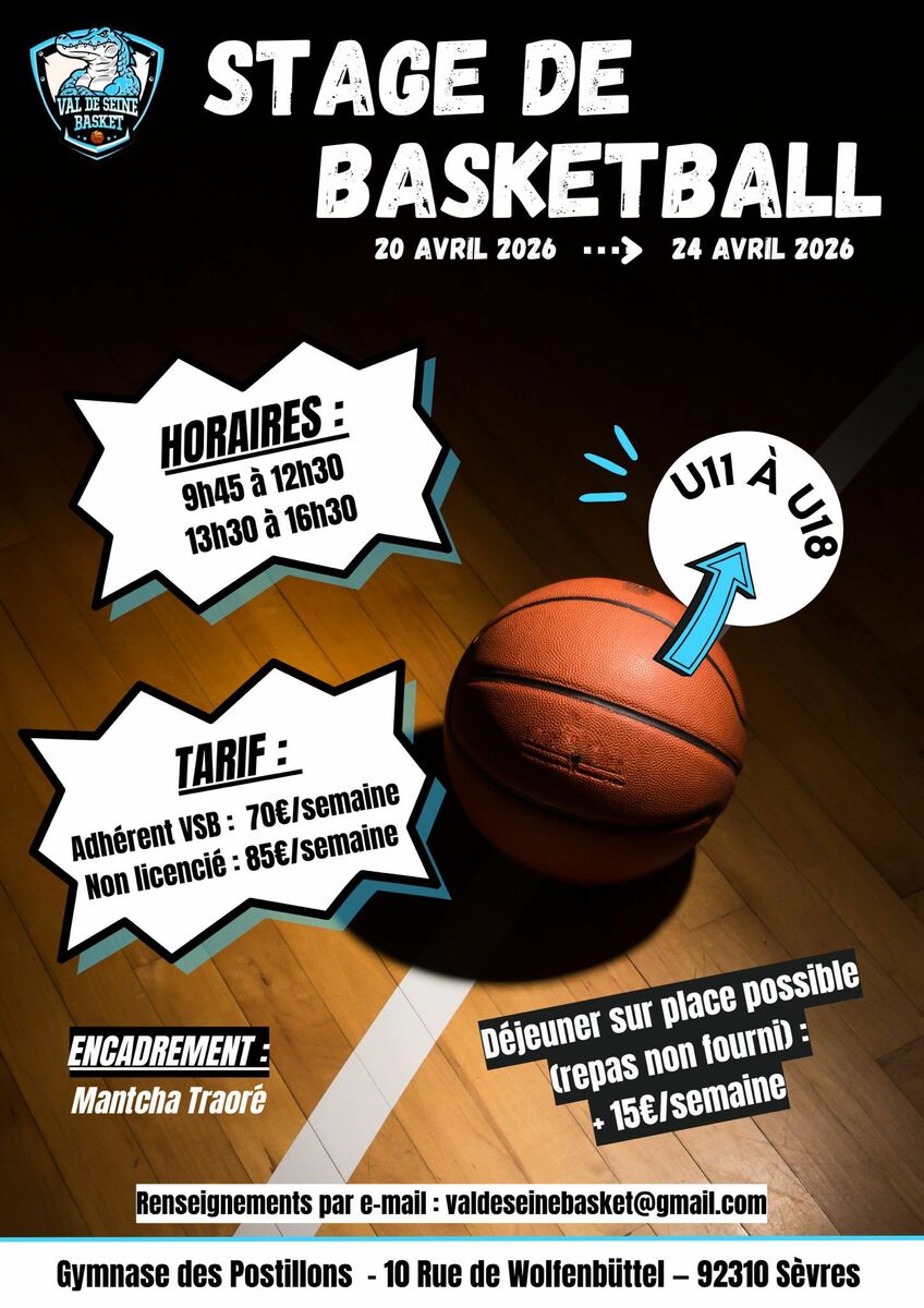 STAGE U11/U18 - AVRIL 2026