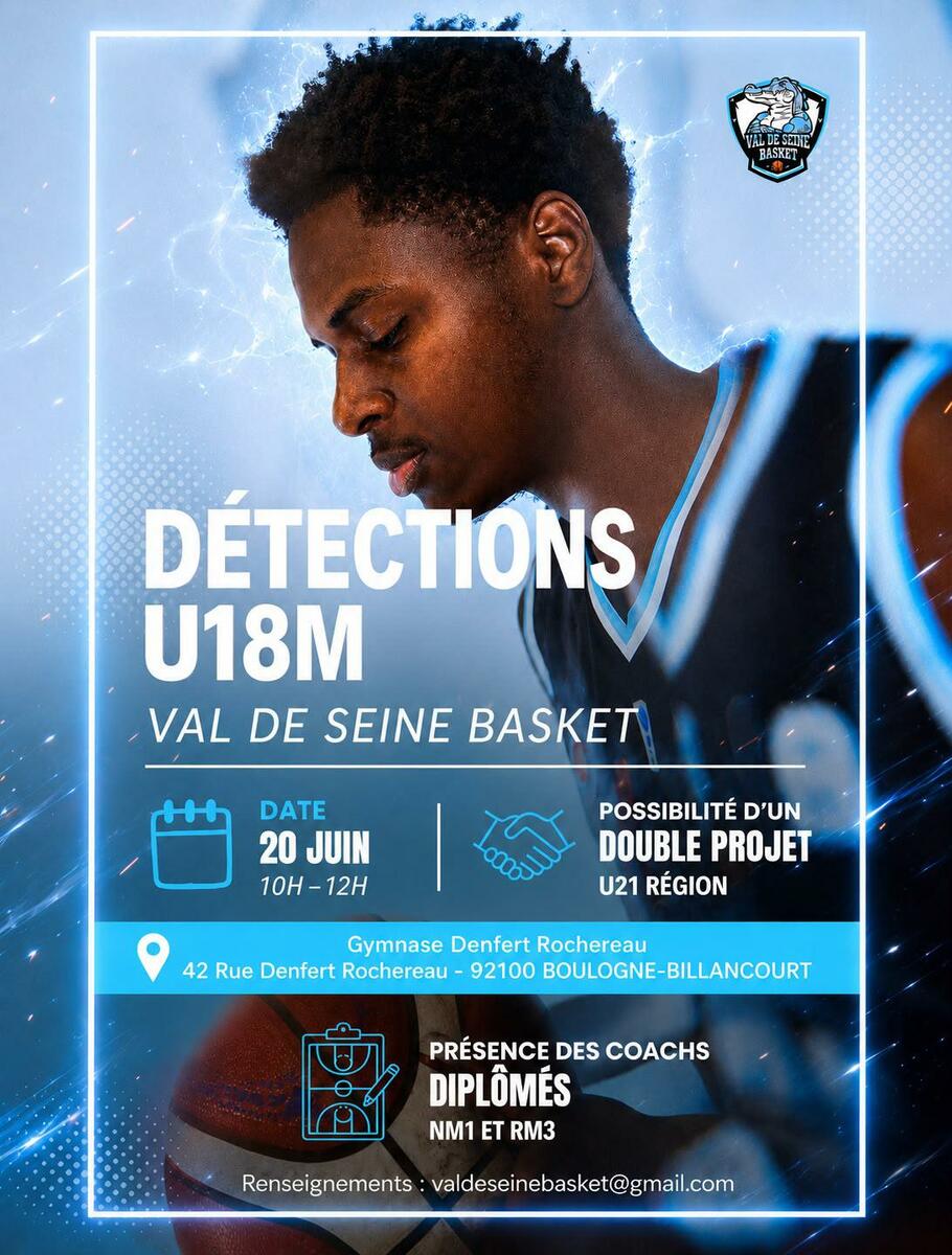 Détection saison 2026/2027 - U18/U21/Seniors