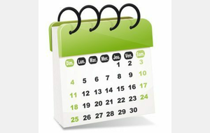 Les calendriers jeunes sont publiés