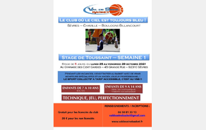 Stage de Toussaint - Semaine 1