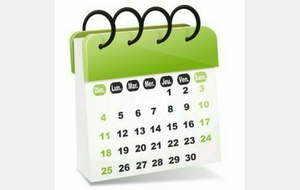 Programme entraîenements vacances de Toussaint (1ère semaine)