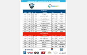 Programme de la semaine du 24 au 30 novembre 2025