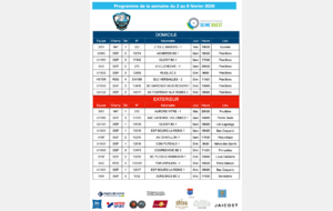 Programme de la semaine du 2 au 8 février 2026