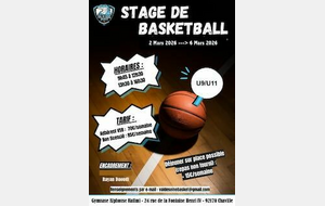 Inscription au stage U9/U11 - Semaine 2 vacances de février