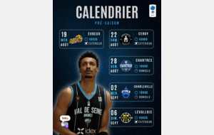 Calendrier pré-saison