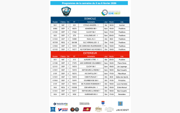 Programme de la semaine du 2 au 8 février 2026