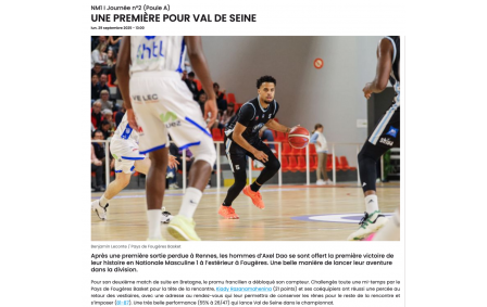 FFBB - 29 septembre 2025