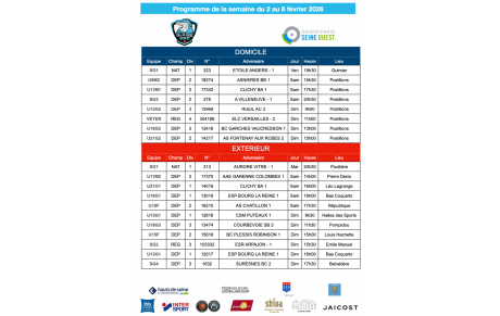 Programme de la semaine du 2 au 8 février 2026
