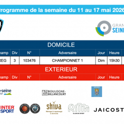 Programme de la semaine du 11 au 17 mai 2026