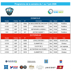 Programme de la semaine du 8 au 14 juin 2026
