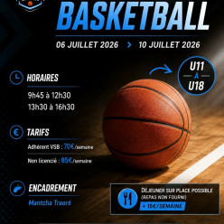 Stage U11 à U18 - Juillet 2026