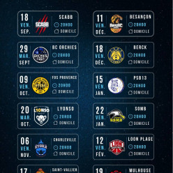Calendrier NM1 - Phase 1