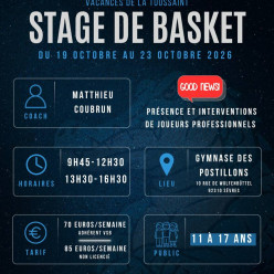 Stage vacances de Toussaint